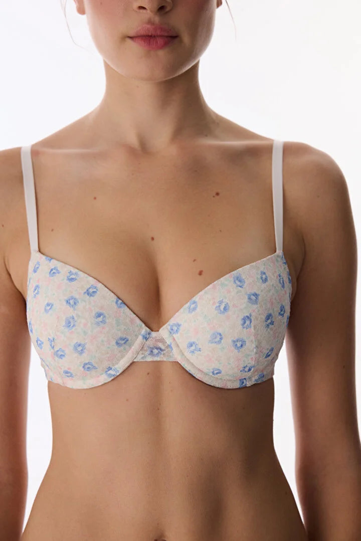 Penti Off-White Daylift Floral Bra