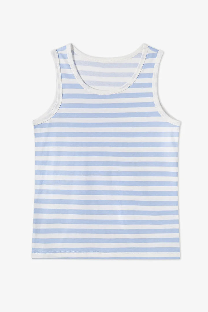 Penti Off-White Boys Striped Crab 2 in1 Tank