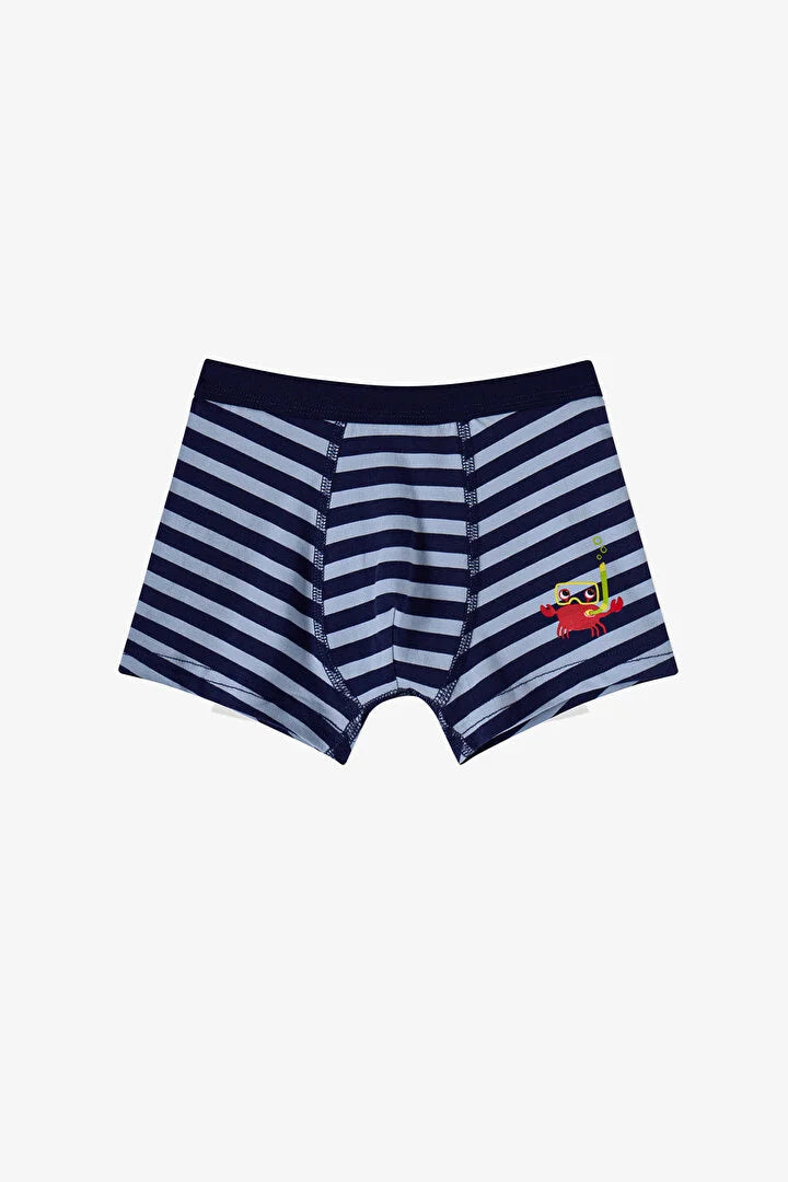 Penti Blue Boys Striped Crab 3 in1 Boxer