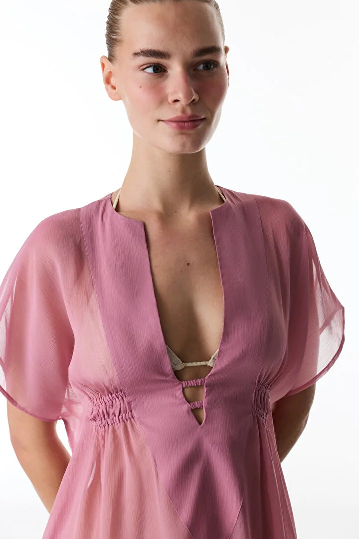 Penti Rose Pink Basic Kaftan