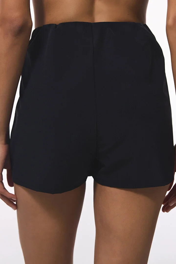 Penti Black Skort With Elastic Waistband
