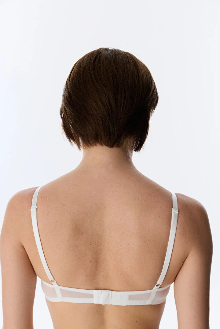Penti Off-White Intense Broderie Push-Up Bra