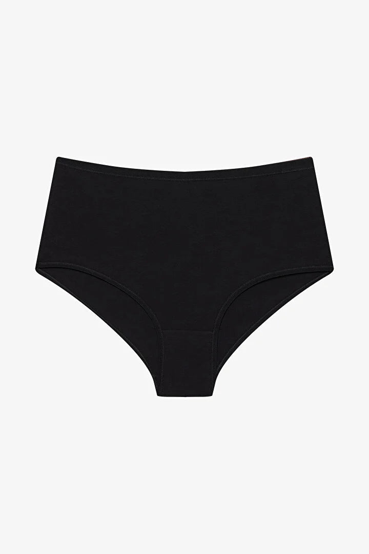 Penti Black Cotton High Waist 3 in1 Slip