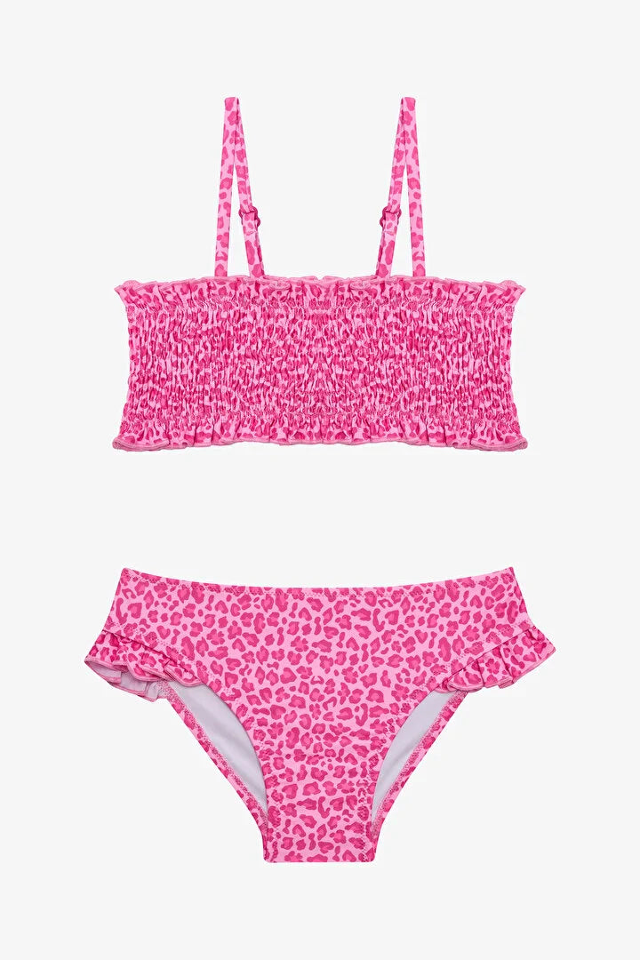 Penti Girls Mini Leo Bandeau Multi Color Bikini Set