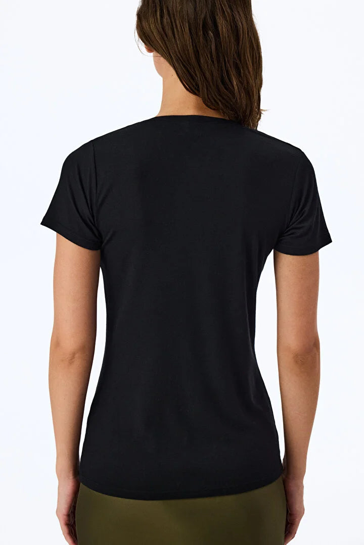 Penti Black Thermal Effect Short Sleeve T-Shirt
