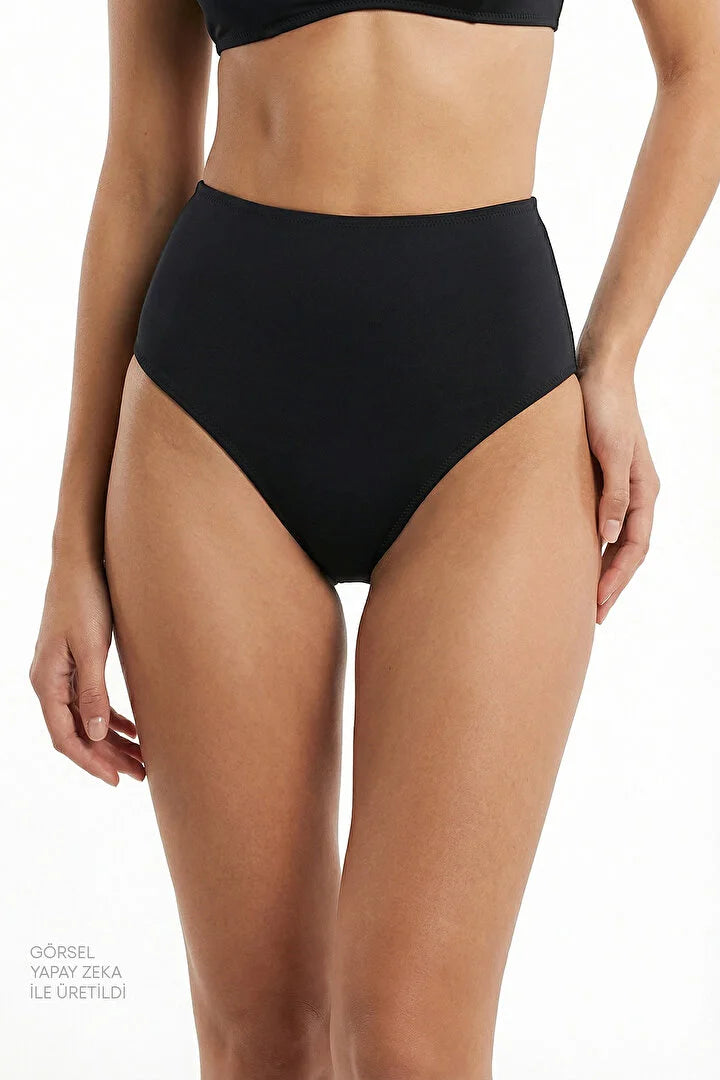 Penti Black High Bikini Bottom