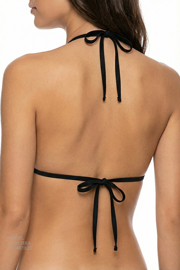 Penti Black Mini Triangle Bikini Top