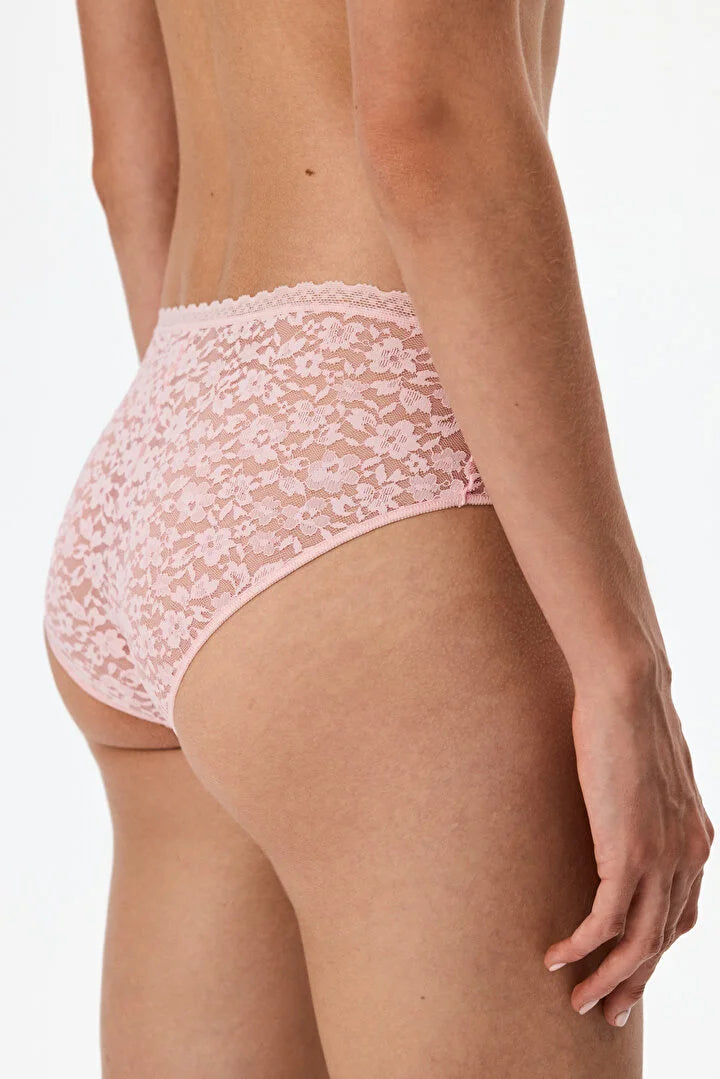 Penti Pink Easy Lace Floral Hipster Briefs