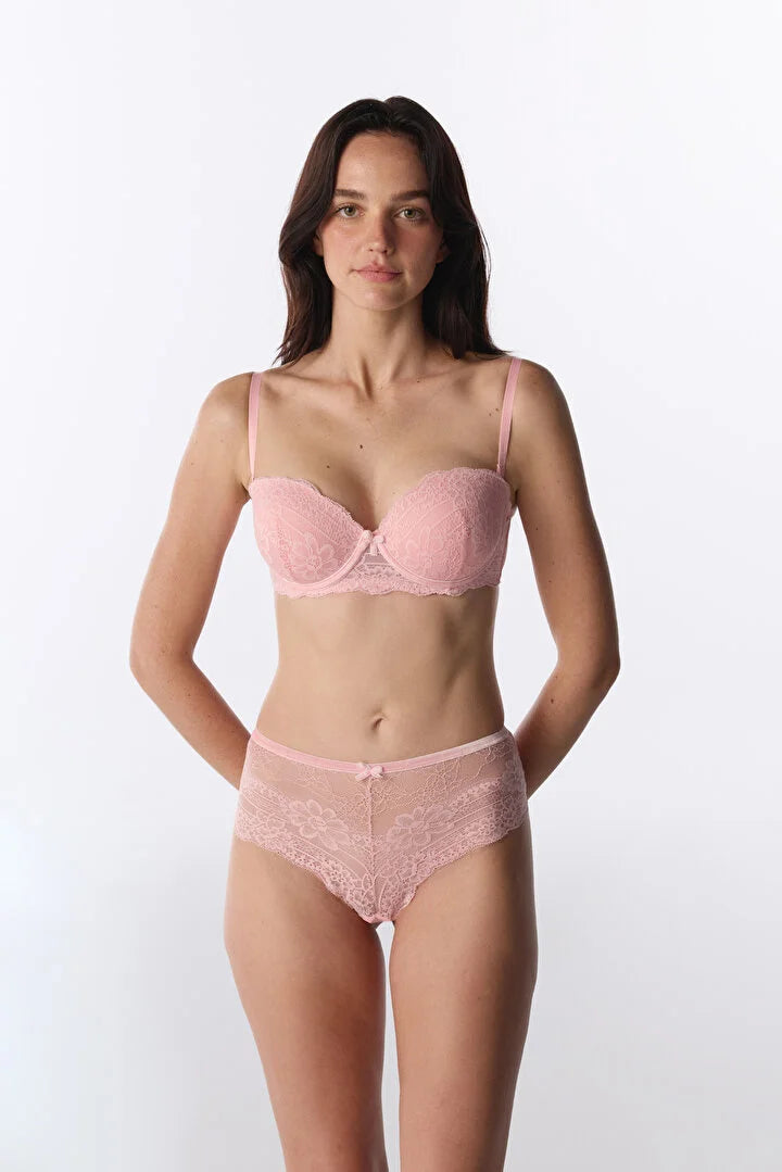 Penti Pink Angelic Lace Push Up Padded Bra