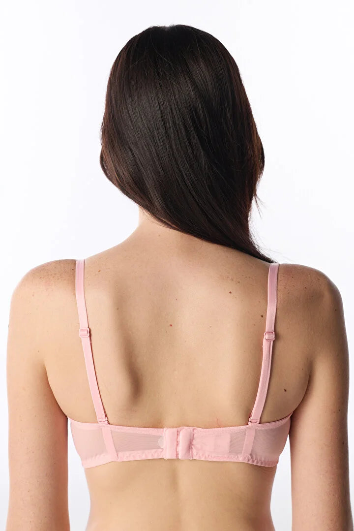 Penti Pink Angelic Lace Push Up Padded Bra