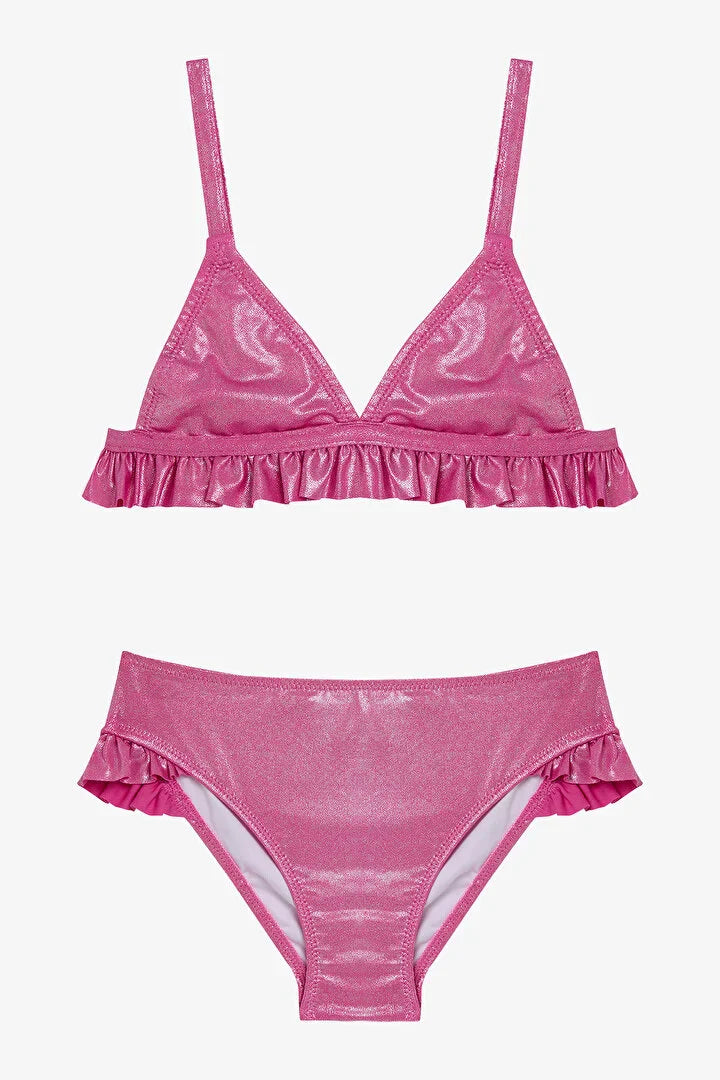 Penti Girls Shiny Triangle Pink Bikini Set