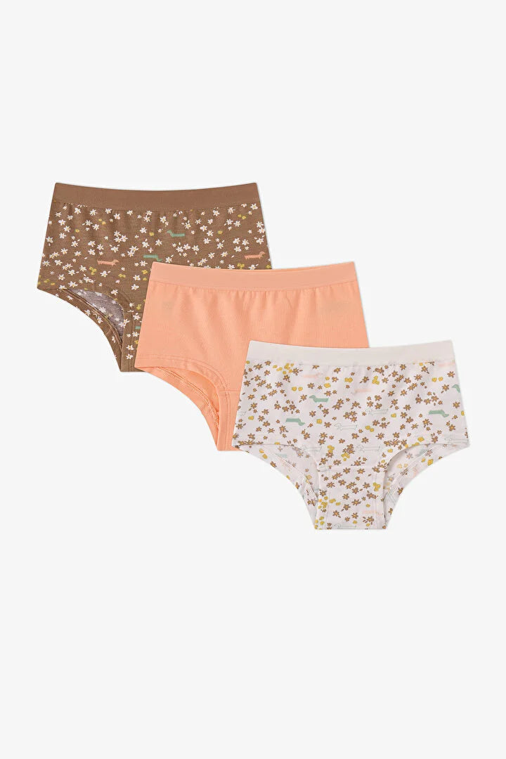 Penti Glow Dog Patterned 3-Pack Hipster Panties