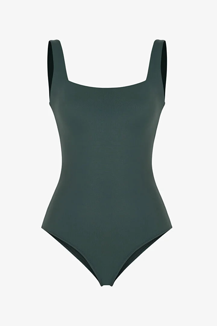 Penti Green Neck Opening Swimsuit