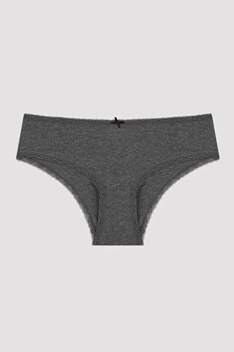 Penti Daily Lace 3-Pack Cotton Grey Hipster Panties