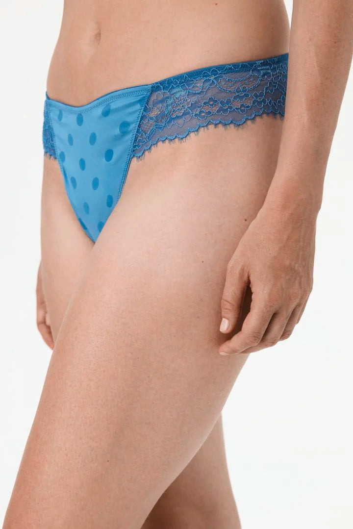 Penti Petrol Blue Polka Dot Thong
