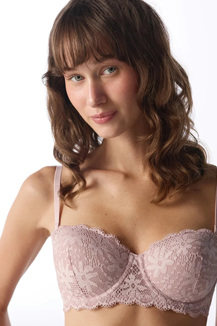 Penti Lilac Bloom Lace Padded Bra