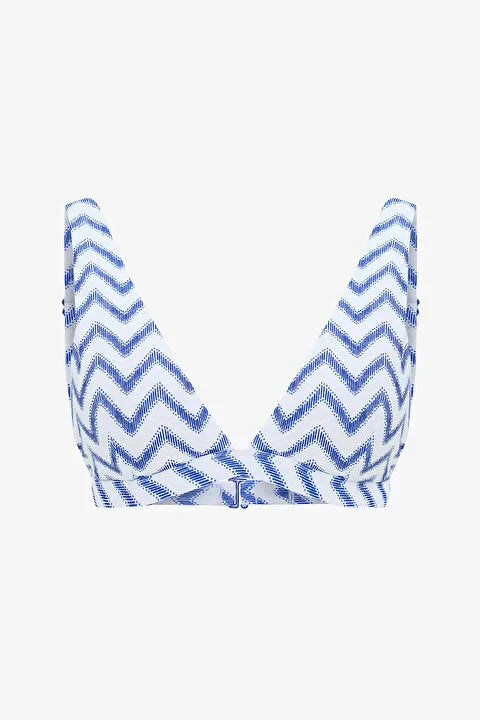 Penti Multi Color Biana Navy Deep V Bikini Top