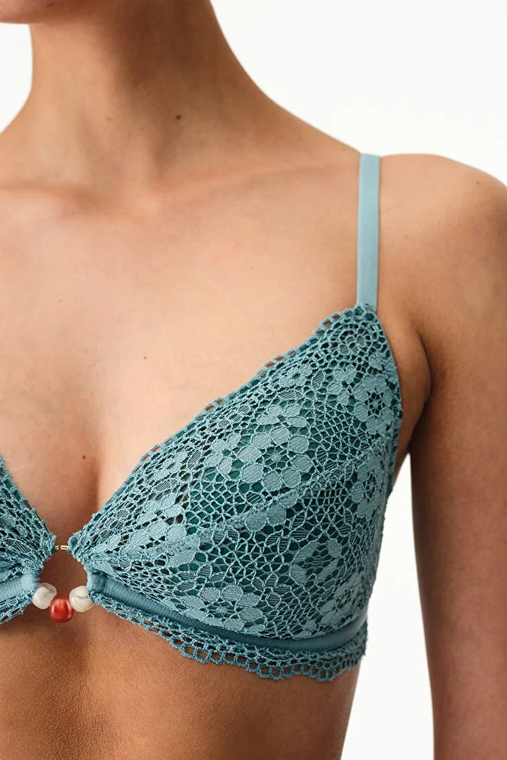Penti Removable Padded Triangle Blue Bra