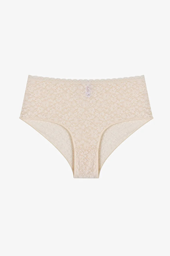 Penti Beige Lace High Waist Slip
