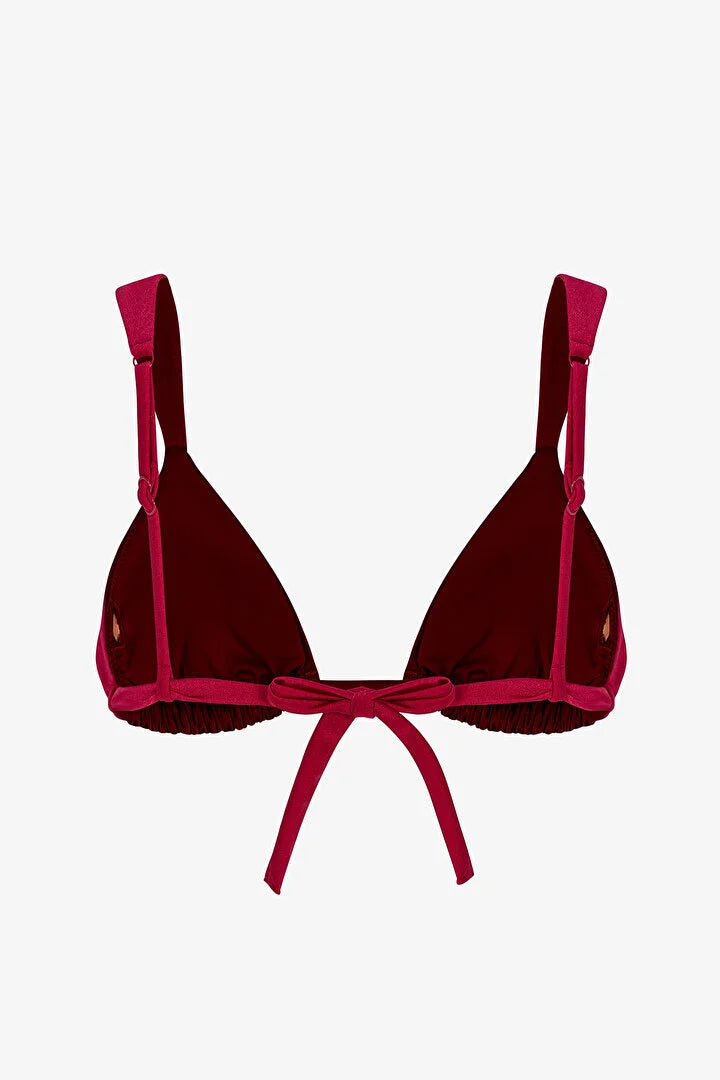 Penti Bordeaux Triangle Bikini Top