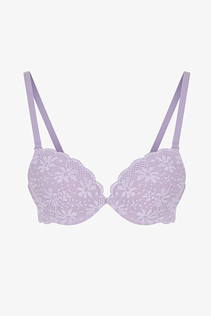 Penti Lilac Push-Up Supported Lace Bra