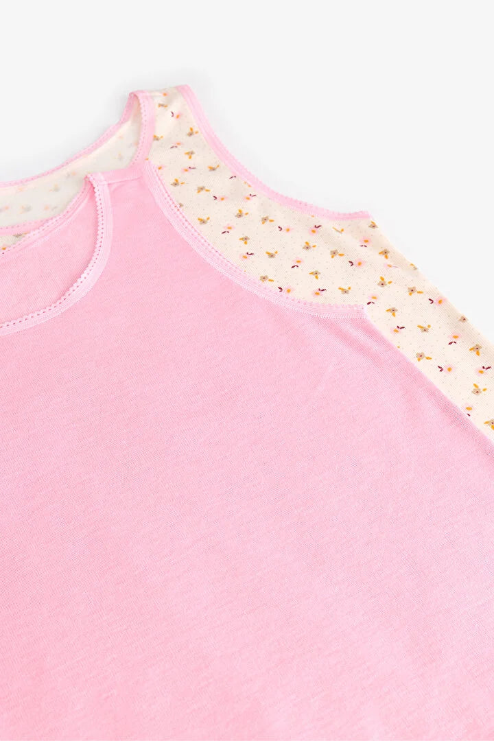 Penti Pink Flory Floral 2-Pack Tank Tops
