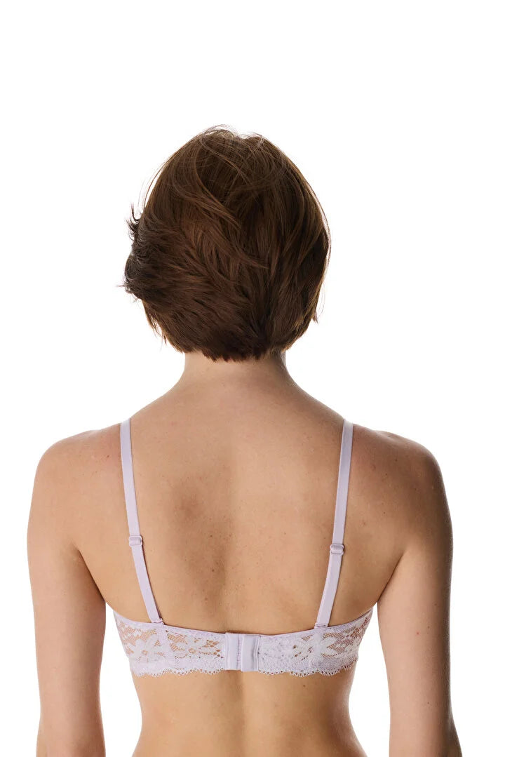 Penti Lilac Strapless Lace Bra