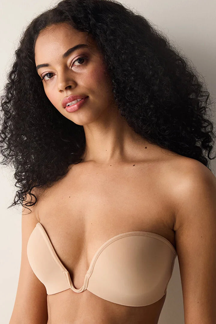 Penti Deep Decollette Beige Bra
