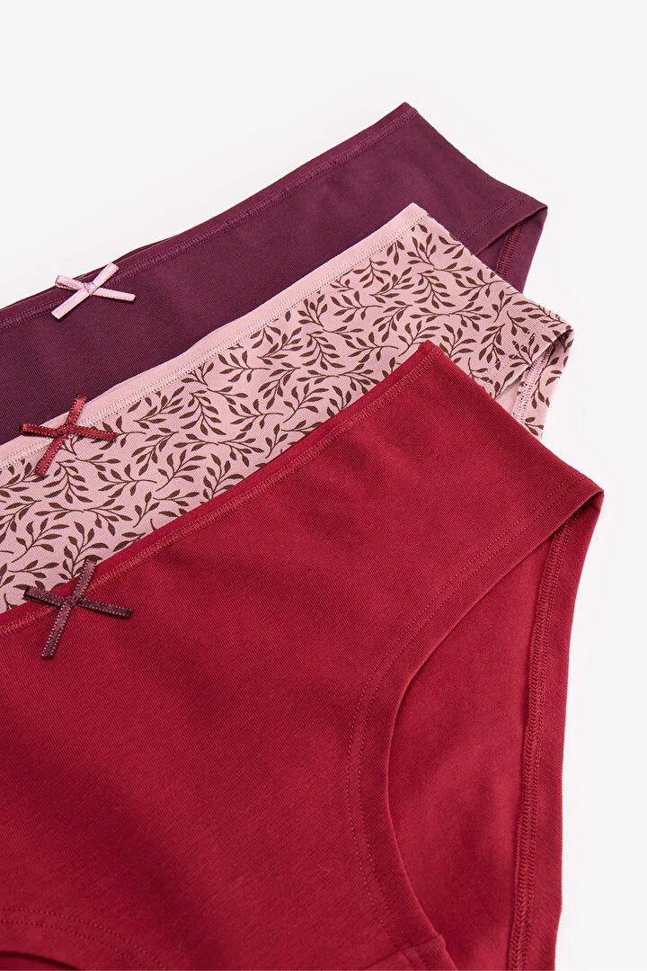 Penti Wood Rose Floral 3 Pack Hipster Briefs