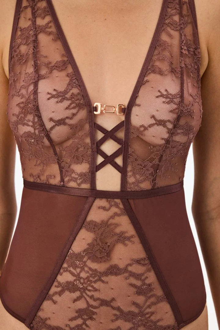 Penti Brown Strap Detail Bodysuit