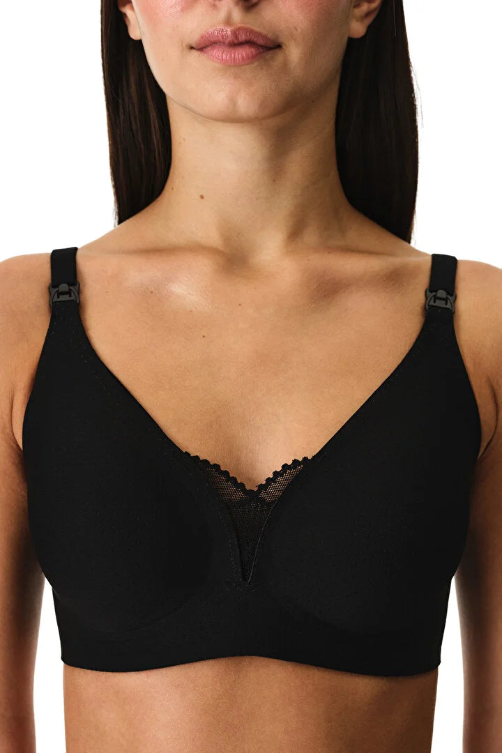 Black Invisible Mama Bra