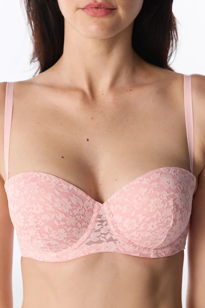 Penti Pink Bloom Lace Padded Bra