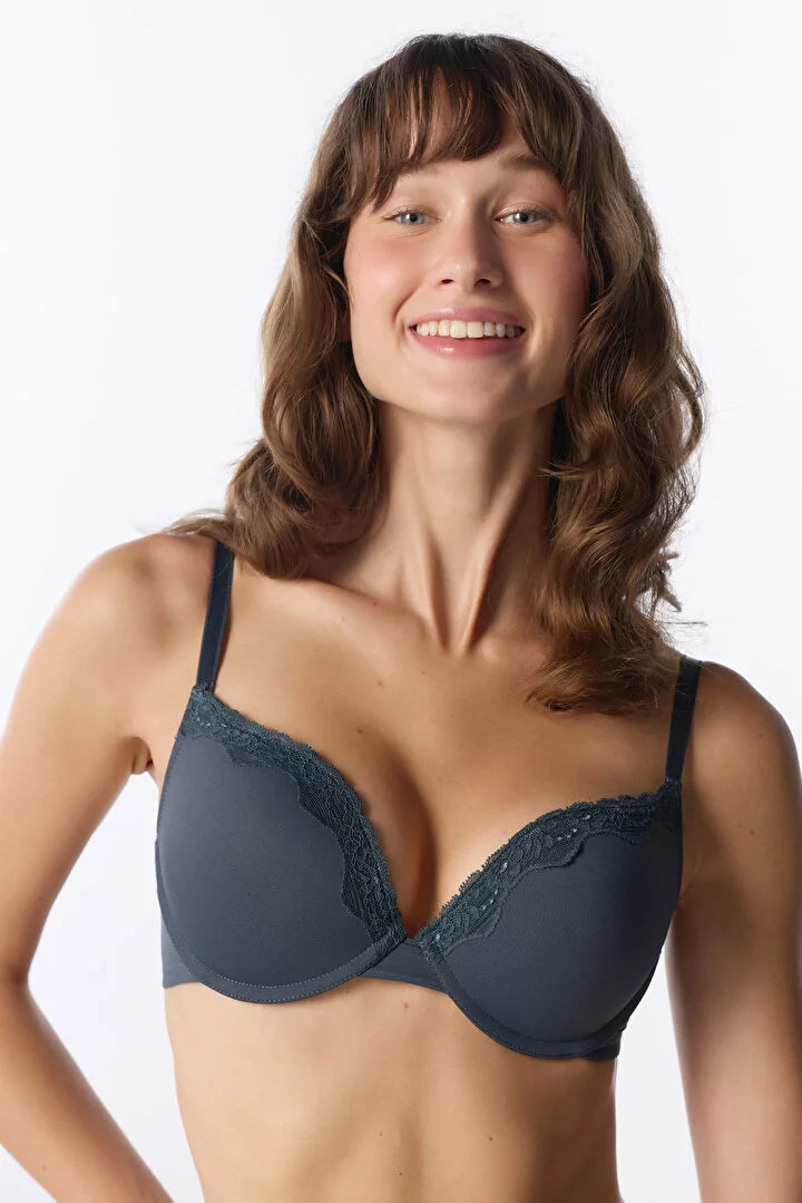 Penti Illusion Blue Cream Lol Push Up Padded Bra
