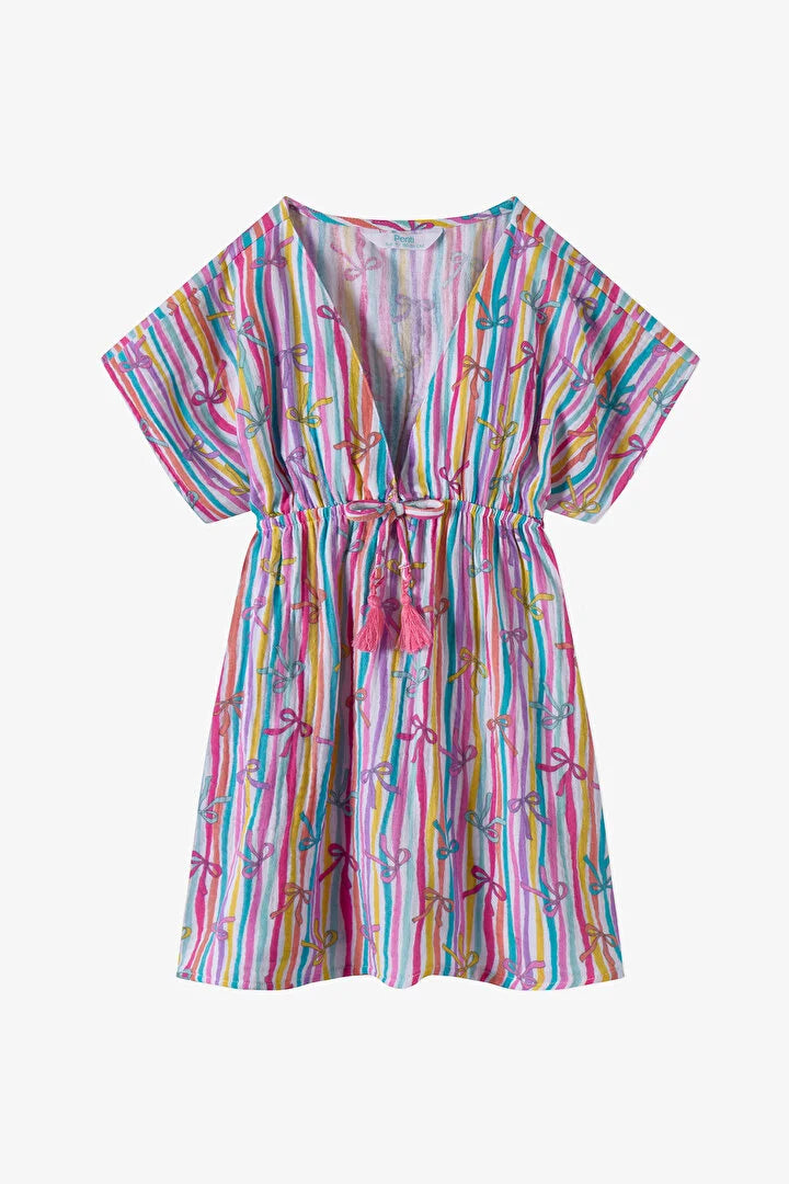 Penti Girl Multicolor Ribbon Trim caftan