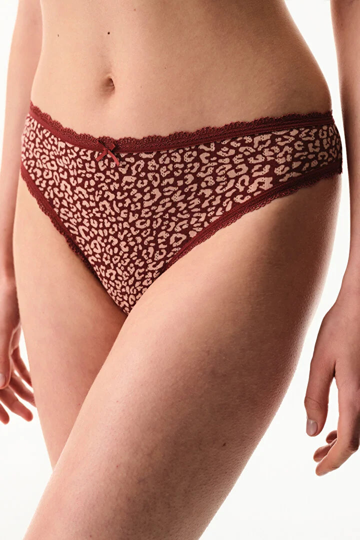 Penti Burgundy Pointelle Brazilian