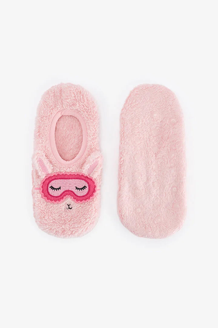 Penti Light Pink Sleep Time Lamb Print Slipper Socks