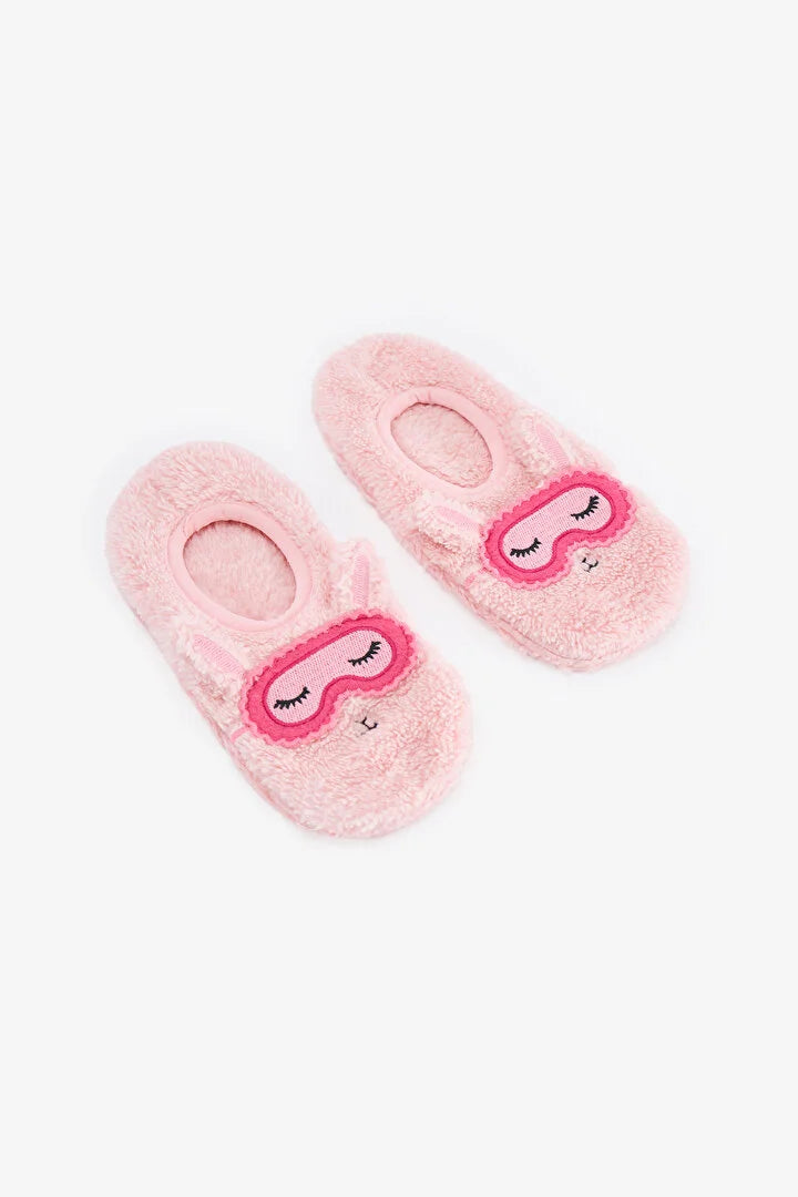 Penti Light Pink Sleep Time Lamb Print Slipper Socks