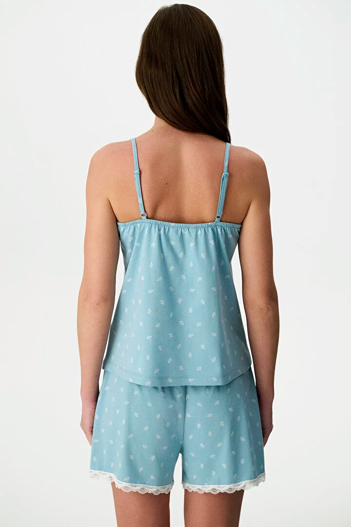 Penti Blue Aqua Shorts Pajama Set