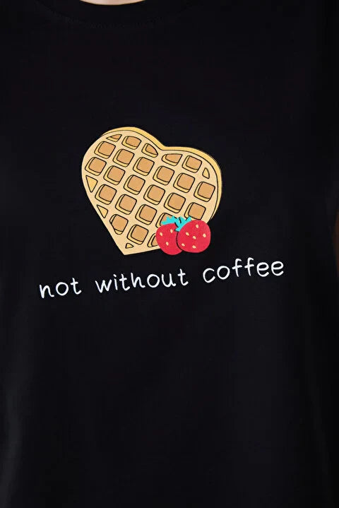 Penti Without Coffee Pant Black Pj Set