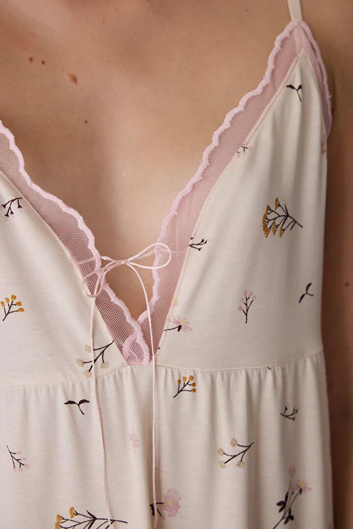 Penti Beige Floral Dress