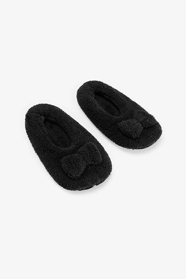 Penti Black Softy Bow House Slippers