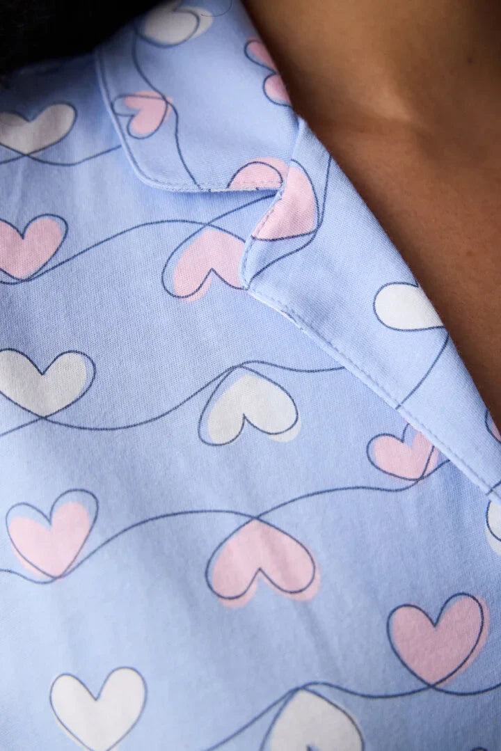 Penti Shirt Pant Light Blue Pj Set