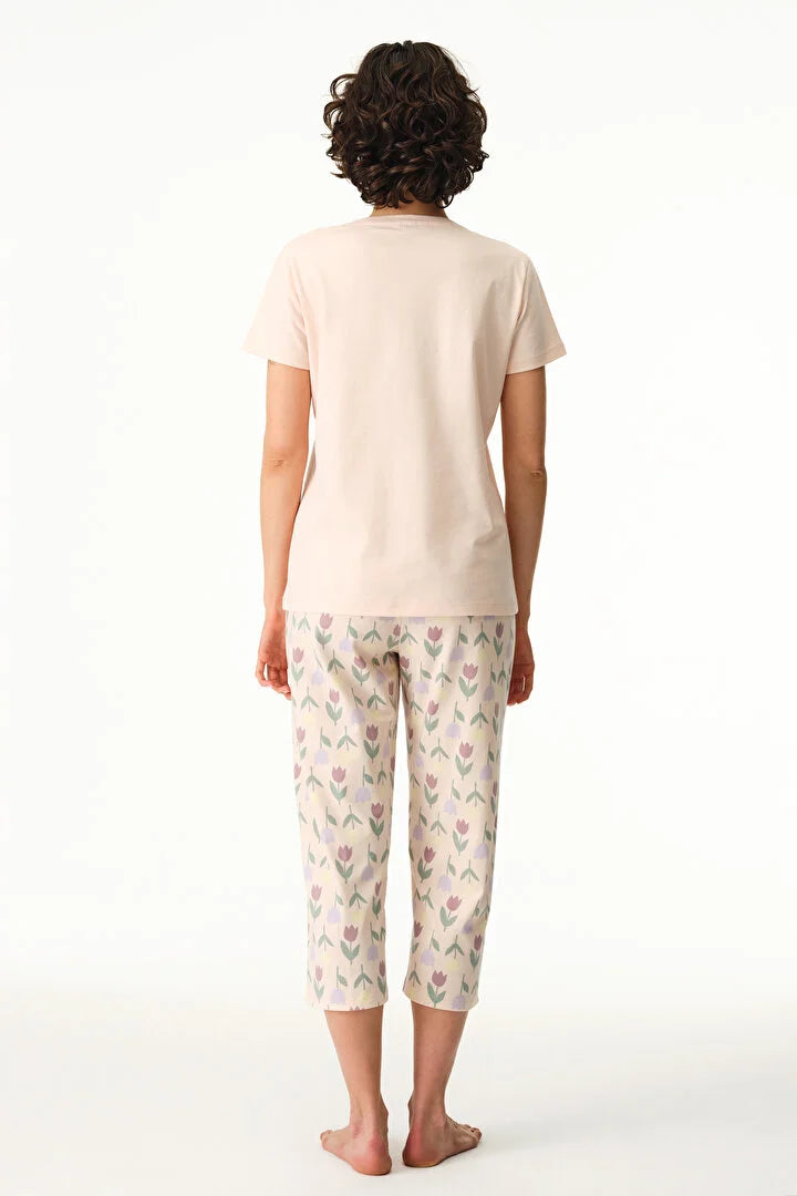 Penti Colorful Tulips Capri Pajama Set