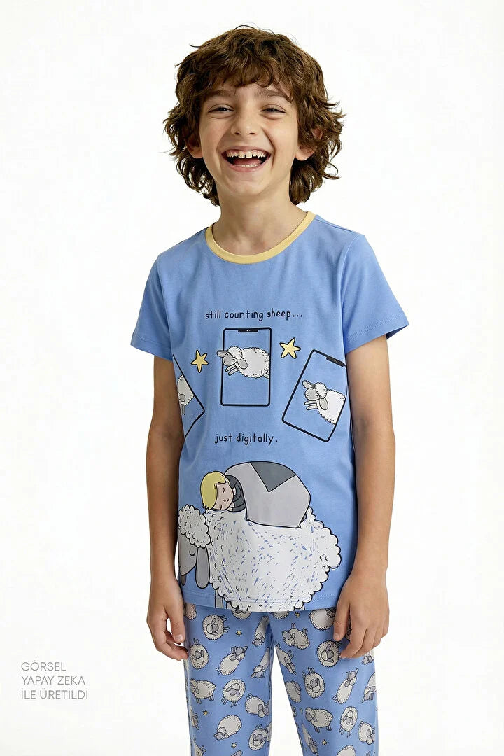 Penti Blue Boys Sheepy 2in1 Pajama Set