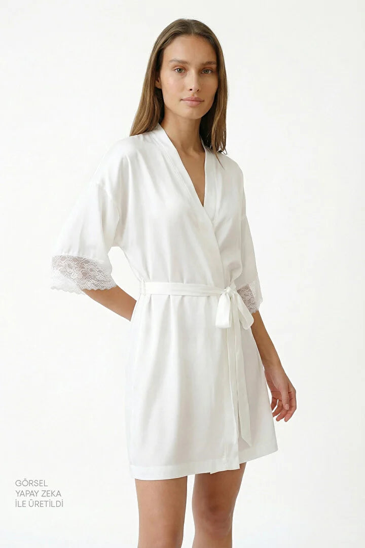 Penti Off-White Bridal Charming Robe