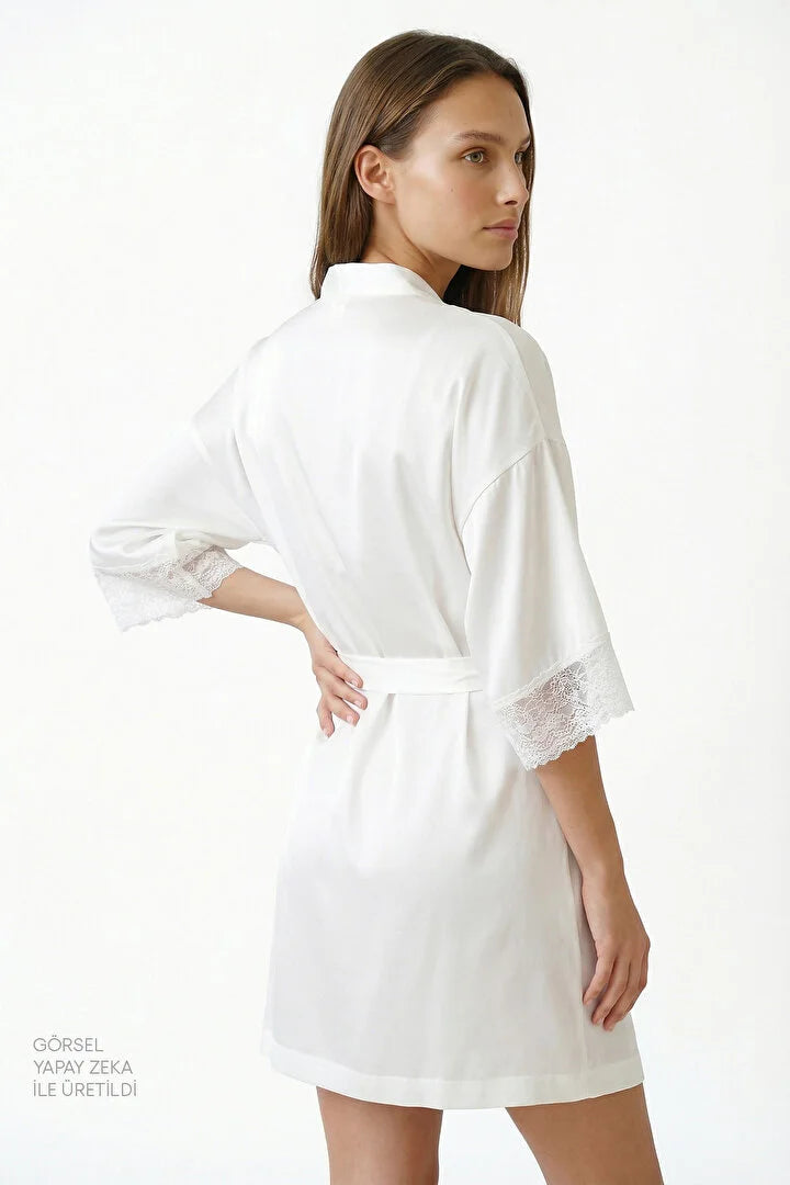 Penti Off-White Bridal Charming Robe