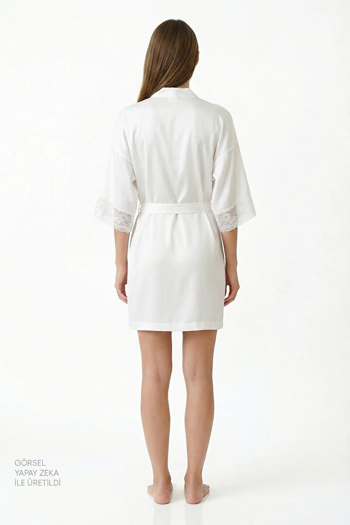 Penti Off-White Bridal Charming Robe