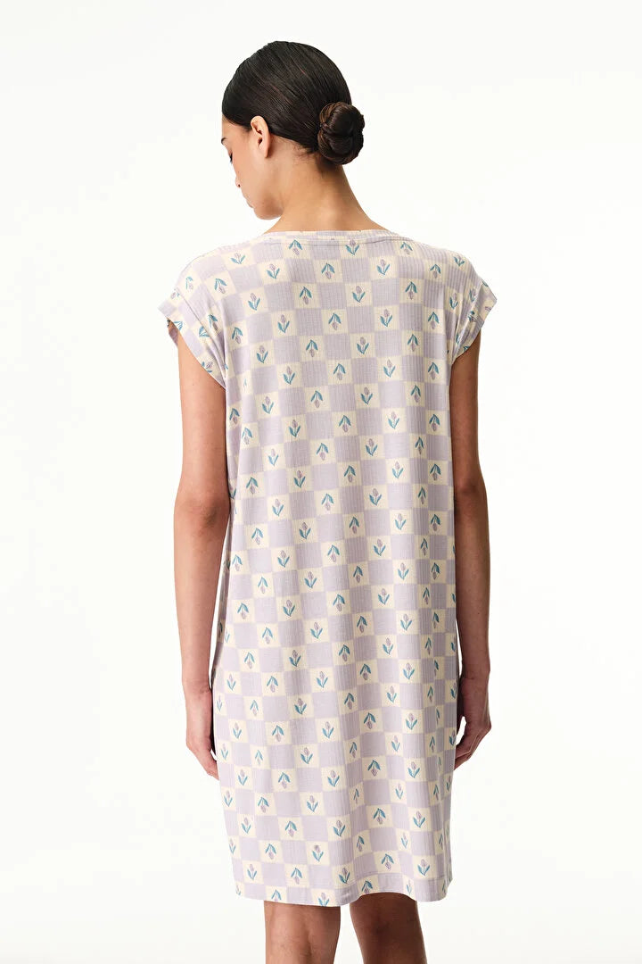 Penti Lilac Ella Printed Nightgown