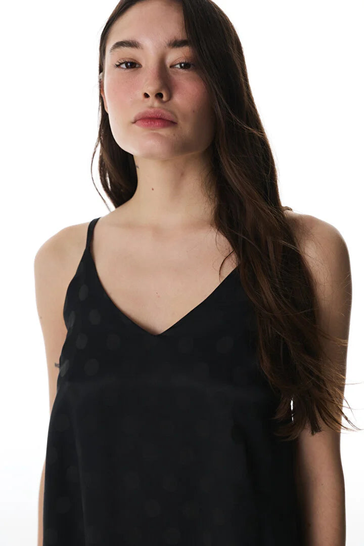 Penti Black Satin Shorts Pajama Set