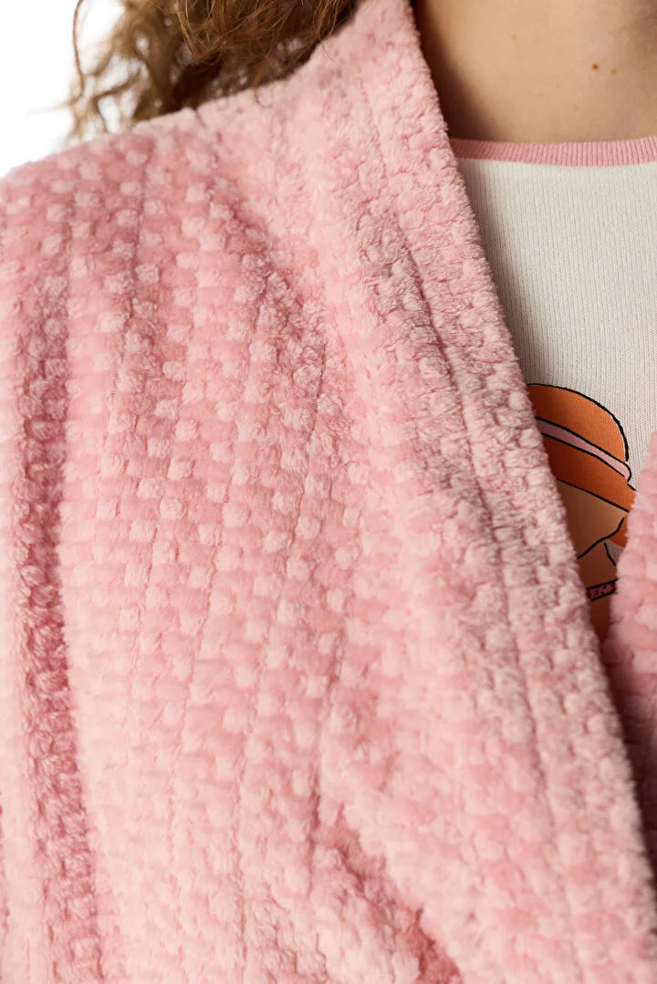 Penti Pink Countryside Fluffy Long Sleeve Robe